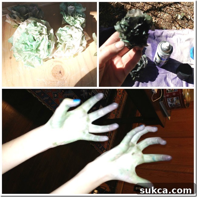 Spooky Stick Wreath Spooky Stick Wreath Coffee Filter Flowers