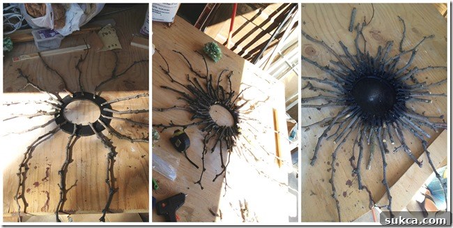 Stick_Wreath_Sticks Halloween stick wreath - Attaching Branches