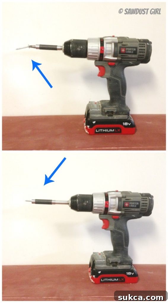 Securely hold screws with a retractable sleeve drive guide for safe and accurate driving
