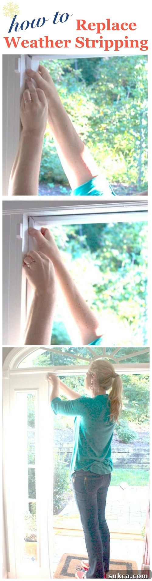 How to replace weather stripping - before and after