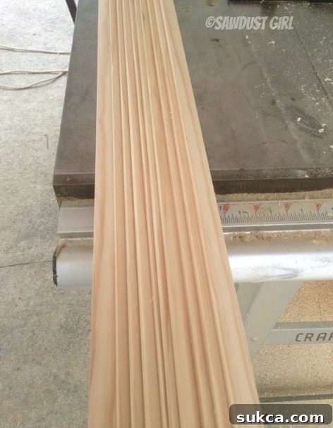 DIY Wood Strips for Sphere Project Array of precisely cut DIY wood strips ready for the bending process