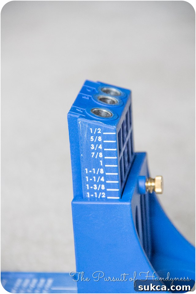 How to use a Kreg Pocket Hole Jig with enhanced visibility for perfect joinery.