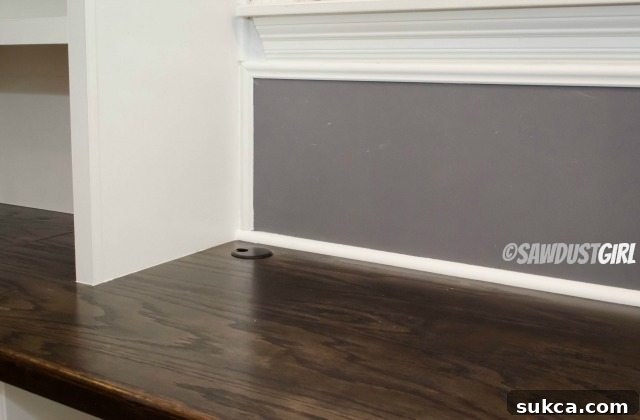 Built-in Office Furniture Built-in office suite. https://sawdustdiaries.com