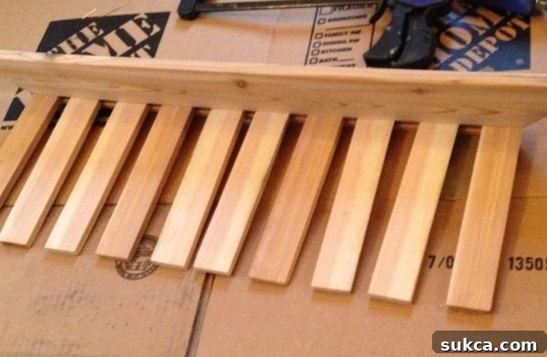 Detail of Dado Groove for Bath Caddy Slats