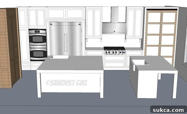Kitchen design view 1