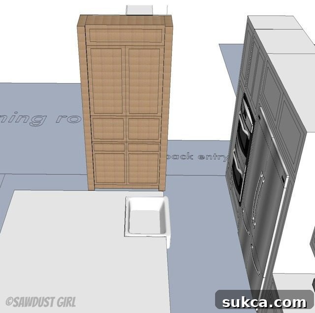 Sawdust Girl - kitchen design plan