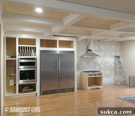 Current Kitchen Layout Overview of the kitchen layout with newly installed appliances