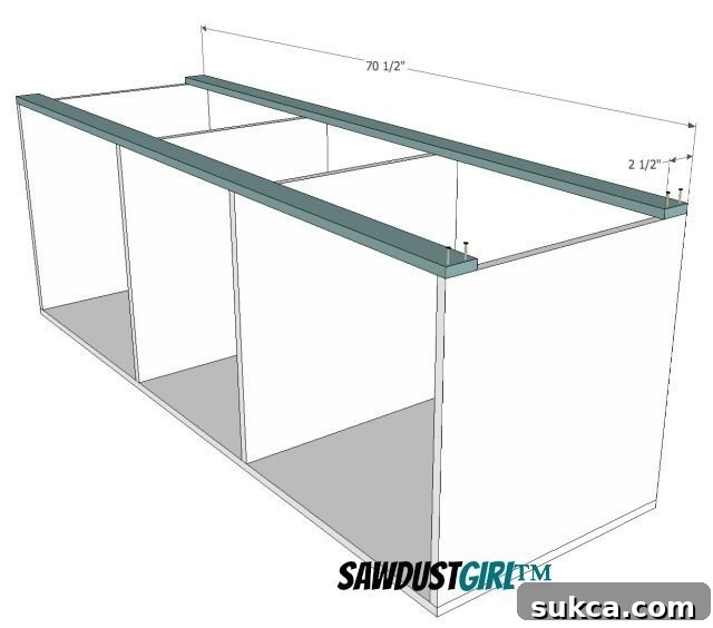 Attaching Top Support Cleats for Vanity Countertop