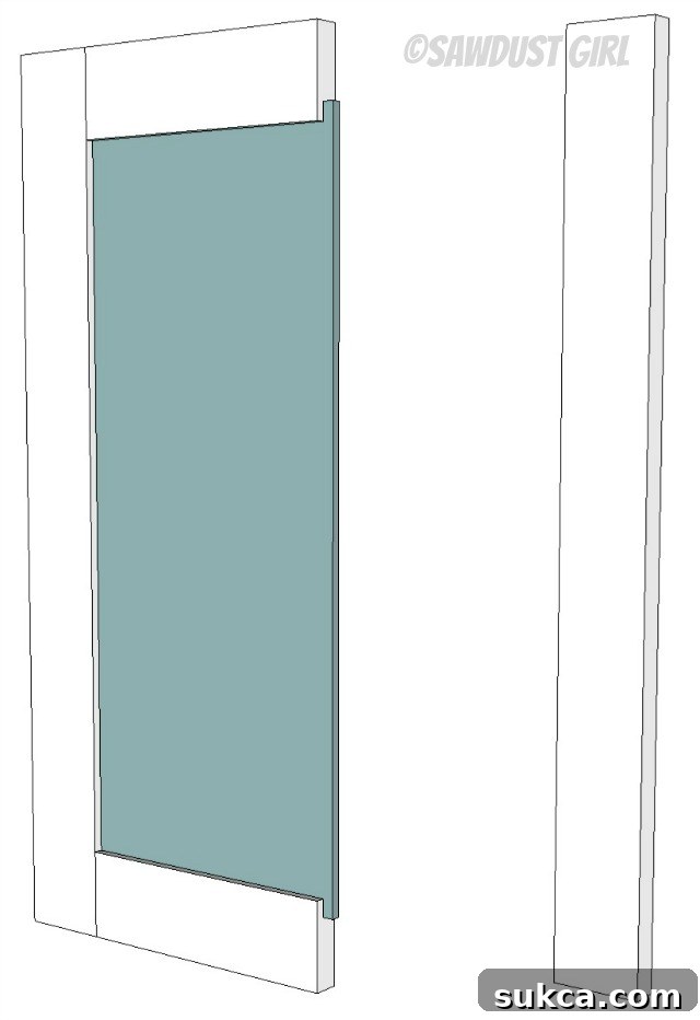 How to build a cabinet door Final frame assembly for a cabinet door
