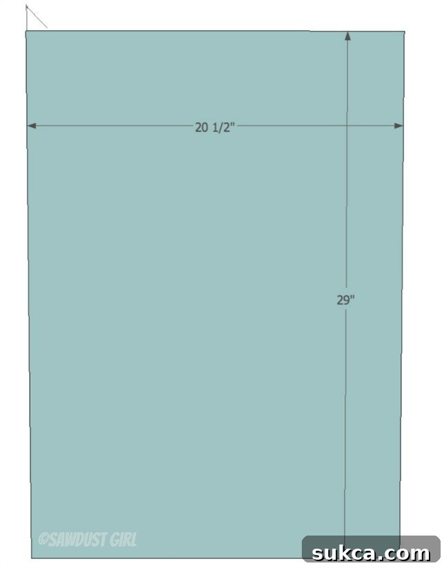 Back panel attachment for 19-inch base cabinet - Cara Collection