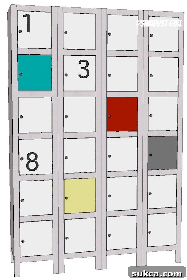 Free woodworking plans for awesome DIY Lockers!