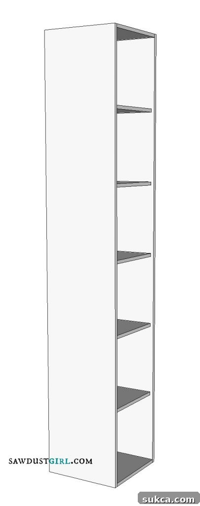 Free woodworking plans for storage shelf or lockers