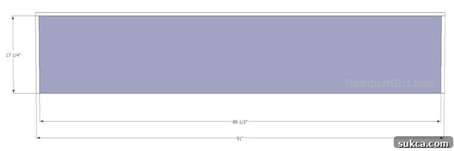 Attach the Backer Panel Instructions for attaching the backer material to the built-in window seat bench frame