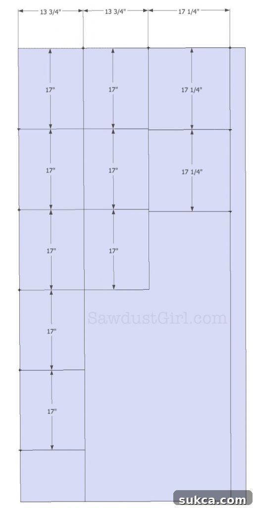 Plywood Cut List for Window Seat Plywood cutting diagram for built-in window seat bench components