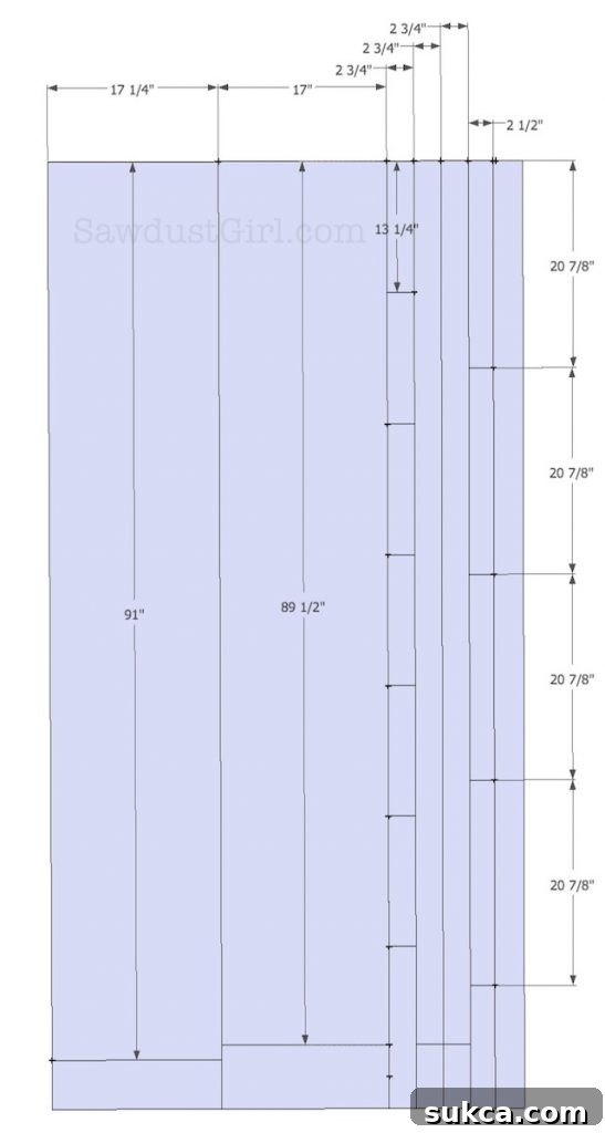 Window Seat Component Dimensions Detailed dimensions and layout for window seat parts