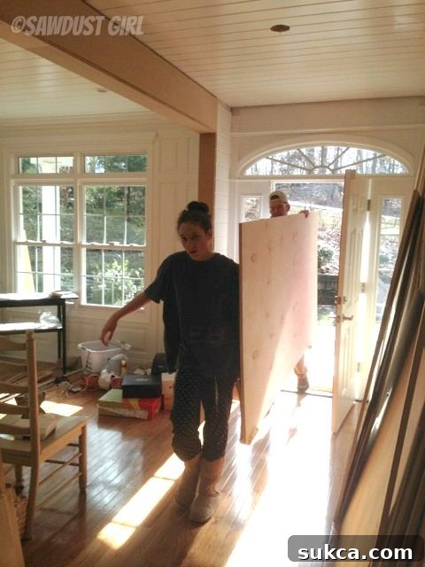 Hauling Lumber for Kitchen Cabinets Wes and Madison hauling lumber for the kitchen renovation