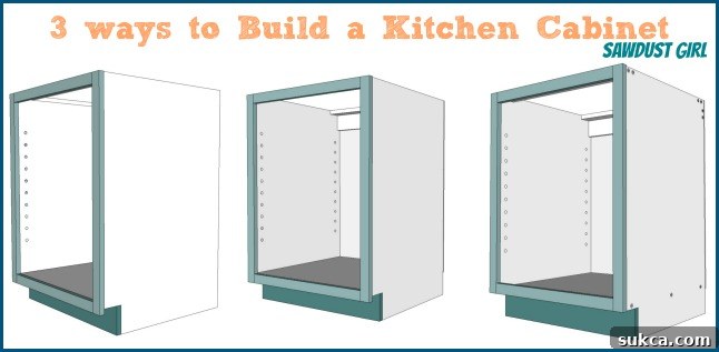 Three ways to build a basic kitchen cabinet