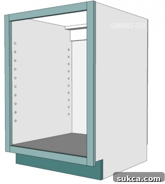 How to build a cabinet carcass using pocket hole screws
