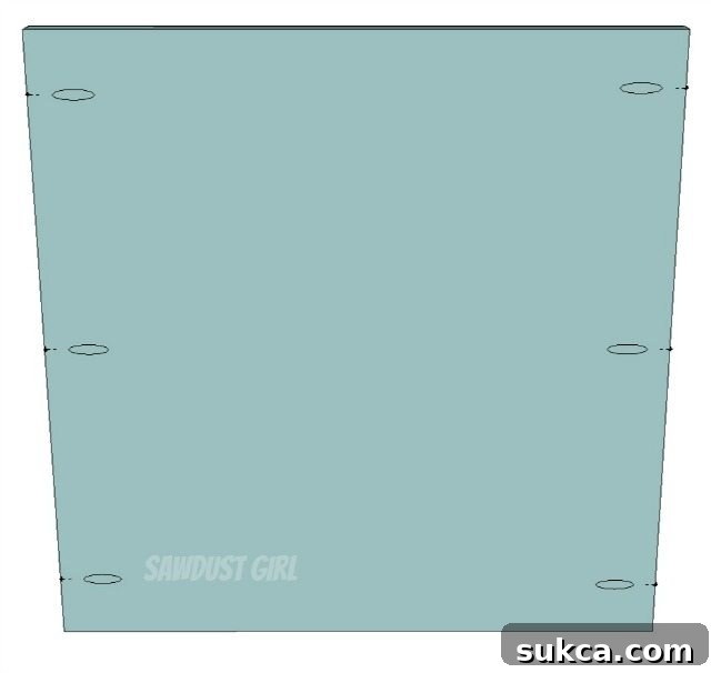 Instructions on drilling pocket holes for cabinet construction