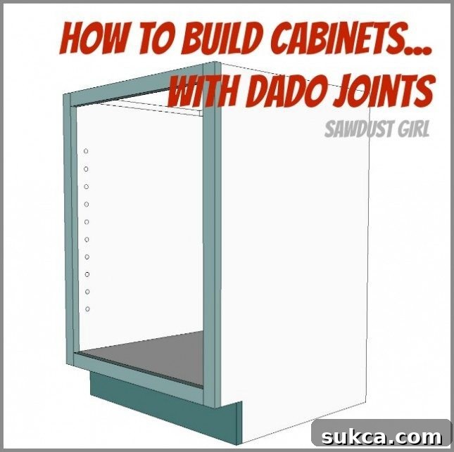 How to use dado joints to build cabinets and attach faceframes