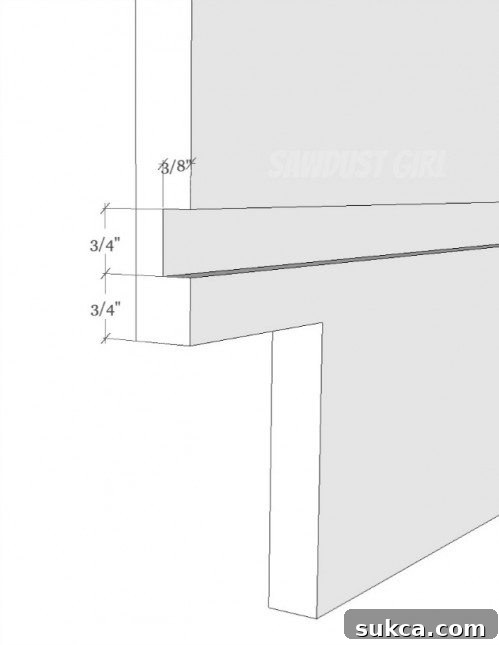 Cutting dados for hidden cabinet construction and strong joinery