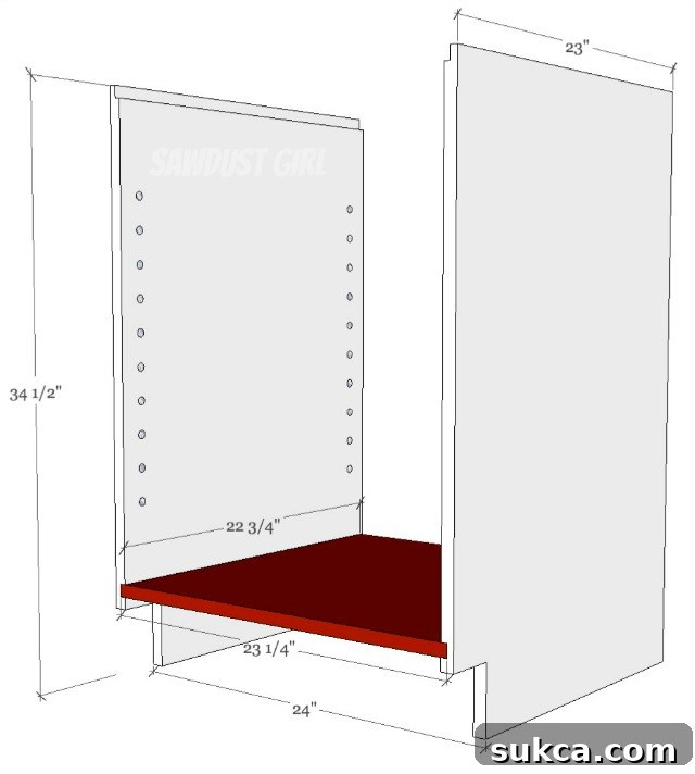 Detailed tutorial to show you how to build a cabinet with dado joints for a strong bottom