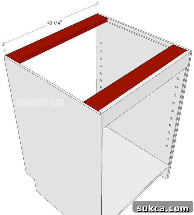 Detailed tutorial to show you how to build a cabinet with dado joints for top cleats