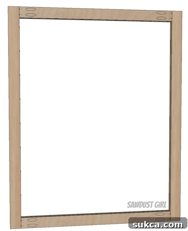 Detailed steps for building a cabinet face frame using pocket holes