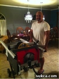 New Table Saw for Efficient Woodworking in Home Office Project