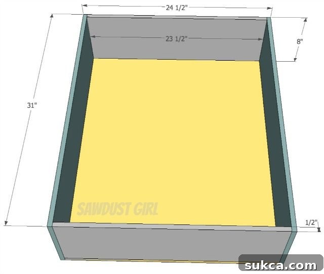 Queen Size Platform Bed Frame with Underbed Storage Drawers 16 Build it: Queen Platform Storage Bed