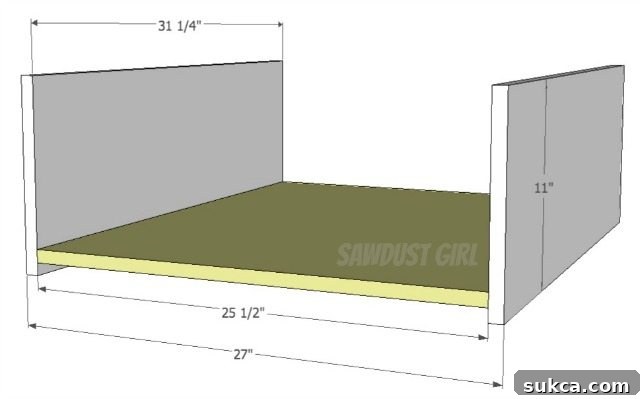 Queen Size Platform Bed Frame with Underbed Storage Drawers 3 build a platform bed