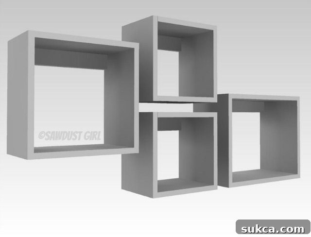 How to Build Hanging Storage Boxes - Hanging the Boxes