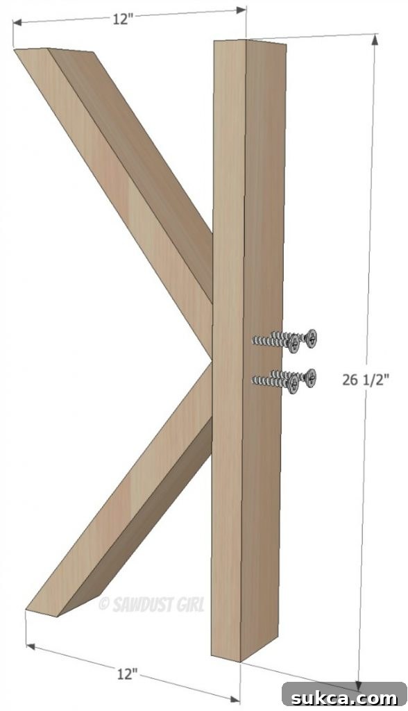 Craft Your Custom X-Base Dining Table 4 X base farmhouse table plans from SawdustGirl.com