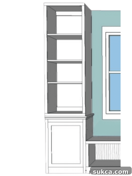 Bookshelf plan in The Robin Collection