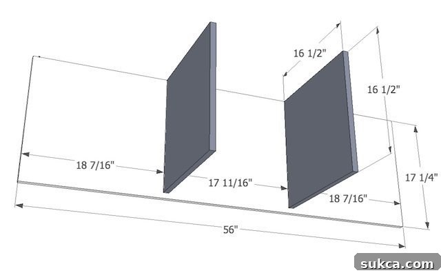 King size upholstered storage bench plans from SawdustGirl.com