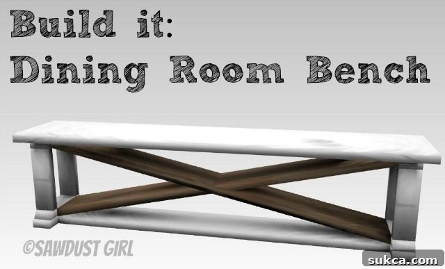 Build a beautiful dining room bench for your home