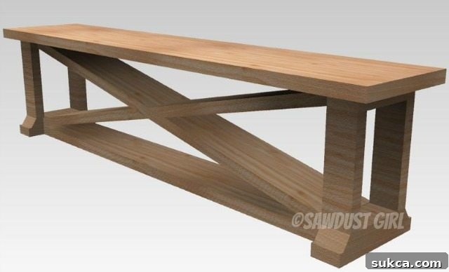 Enjoy your custom-built dining bench with these free plans.