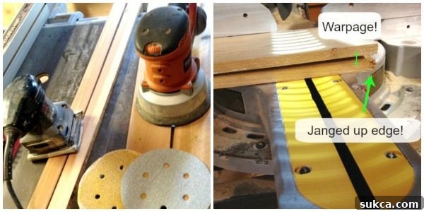 Building a tub tray - wood prep