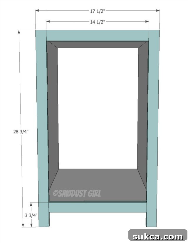 Cabinet faceframe construction and attachment for desk unit
