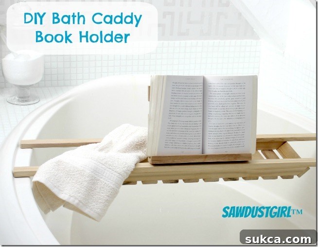 How to Make a DIY Book Holder - Book Holder for Bath Caddies overview