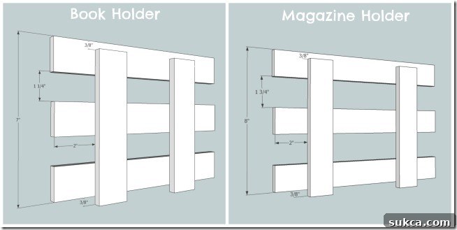Assembling the back panel of the DIY book stand