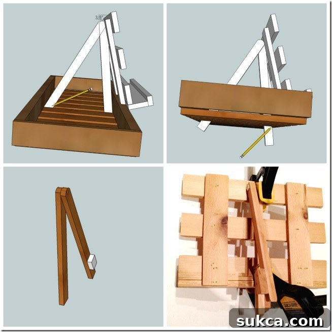 Sizing and attaching the adjustable legs to the bath caddy