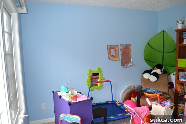 Playroom Ready for Built-ins Mid-transformation: Robin's playroom walls ready for built-ins