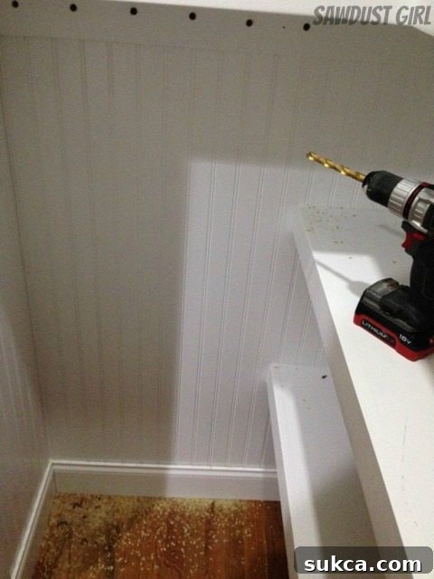 white wall shelves