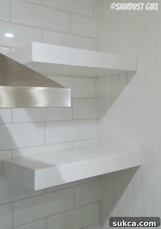 Securing Floating Shelf with Screws