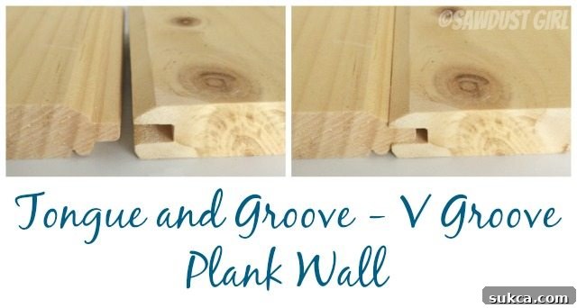 Close-up of V-Groove plank profile