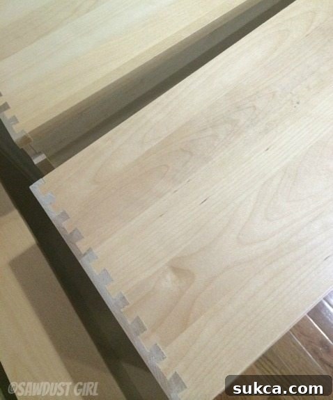 Dovetail kitchen drawers