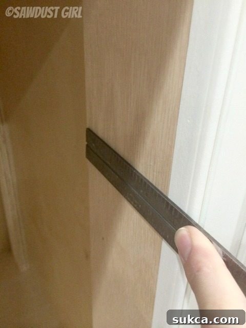 Filler blocks precisely flush with the face frame for inset drawers