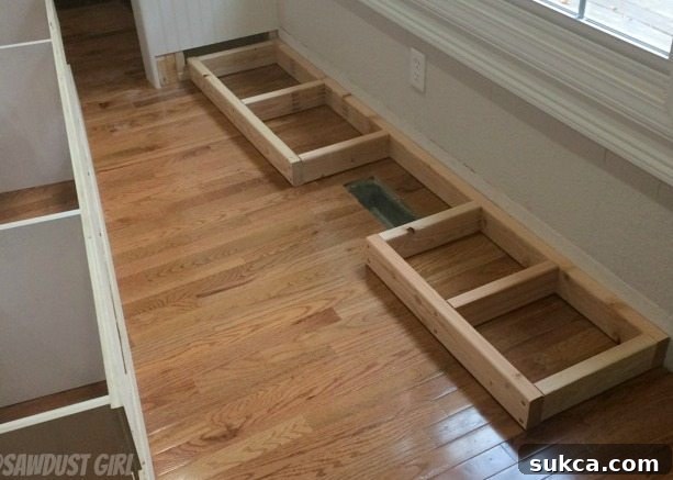 Assembling the Base Frame How to install cabinet base with a floor vent