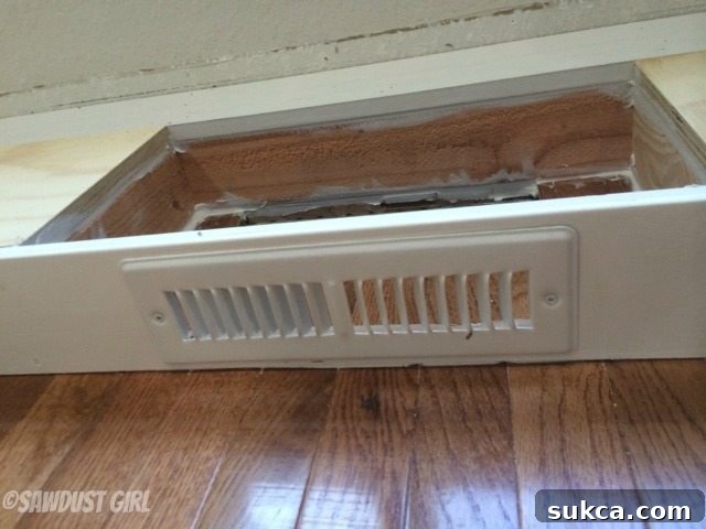 Finished Base with Integrated Vent How to install cabinet base with a floor vent